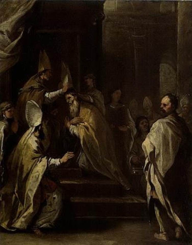 The consecration of Saint Gregorio Armeno by Circle of Luca Giordano