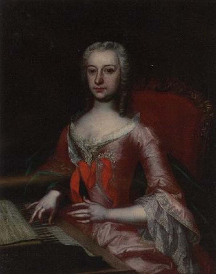 Portrait of lady in pink dress by Francesco Solimena