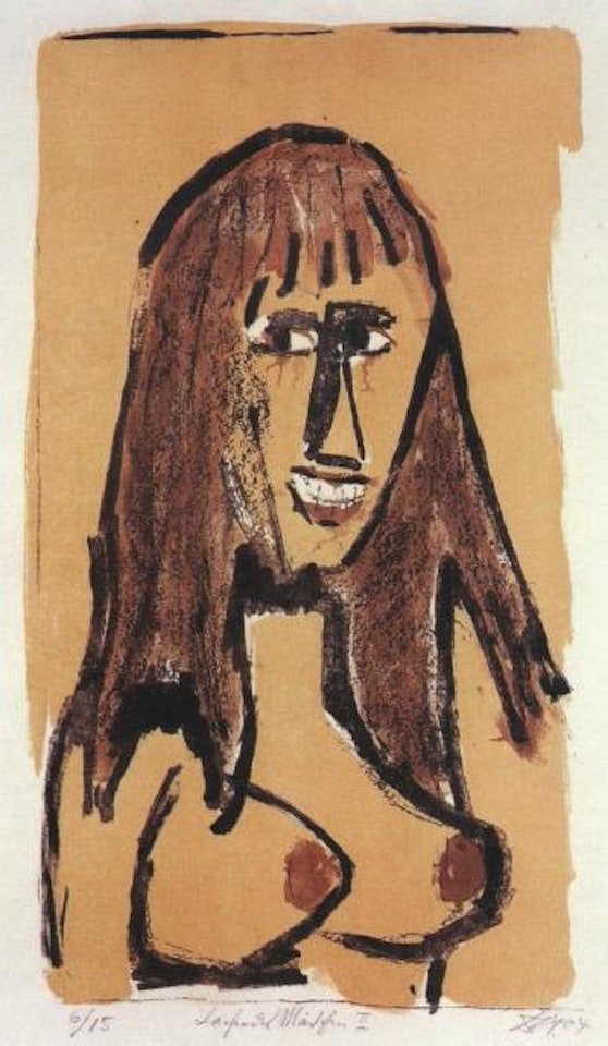 Laughing girl II by Otto Dix
