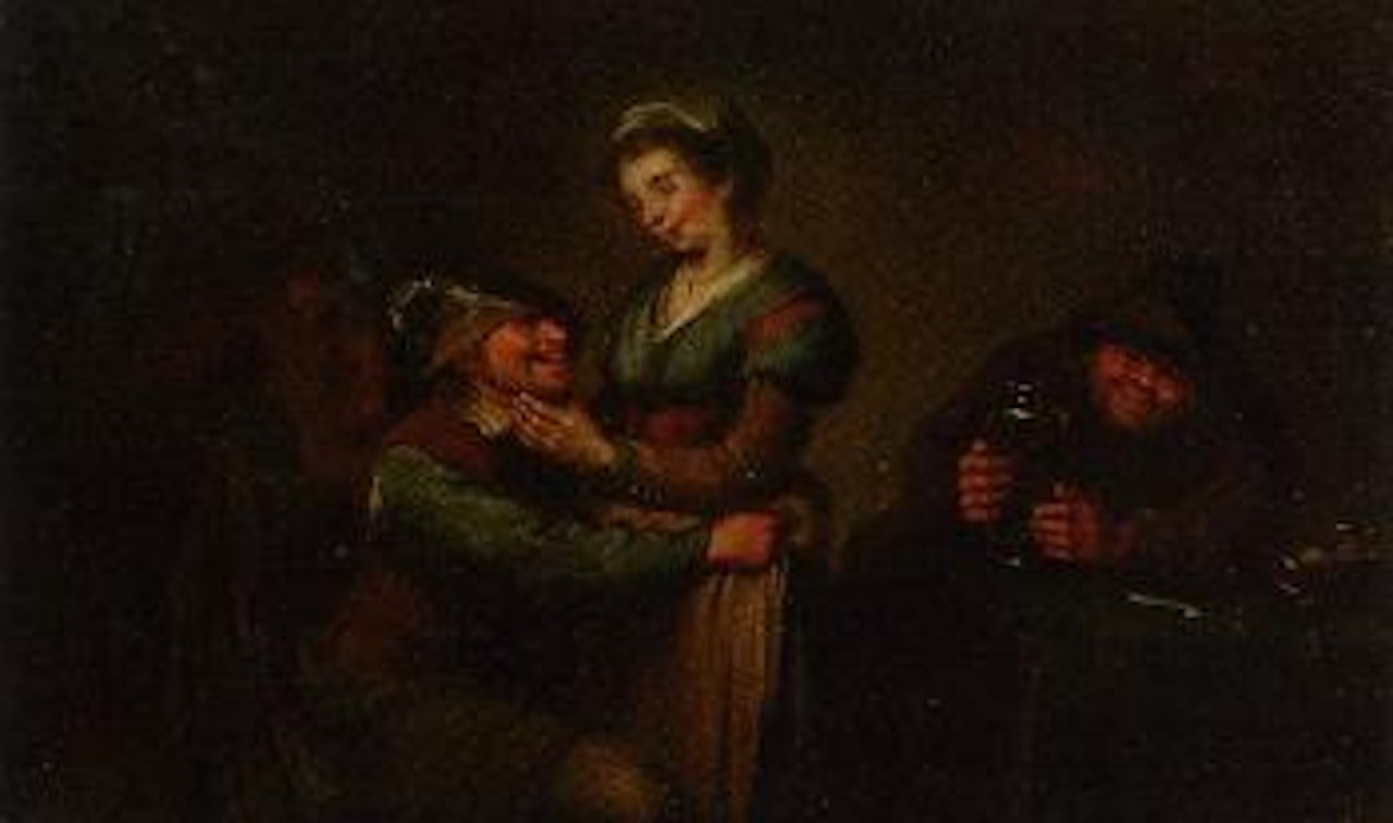 Peasants drinking at inn by Egbert van Heemskerk III