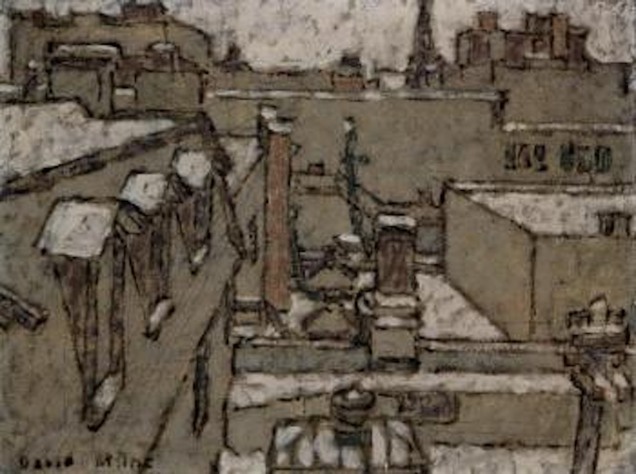 From upper window, Ottawa II by David Brown Milne