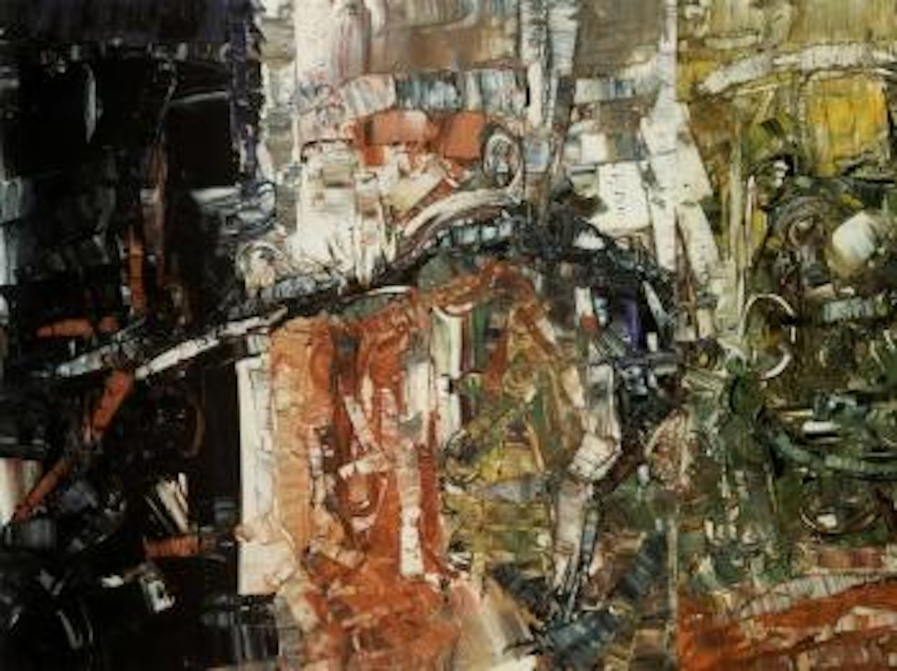 Si vous prenez le chemin de droit vous verrez que vous trouverez un grand village by Jean-Paul Riopelle