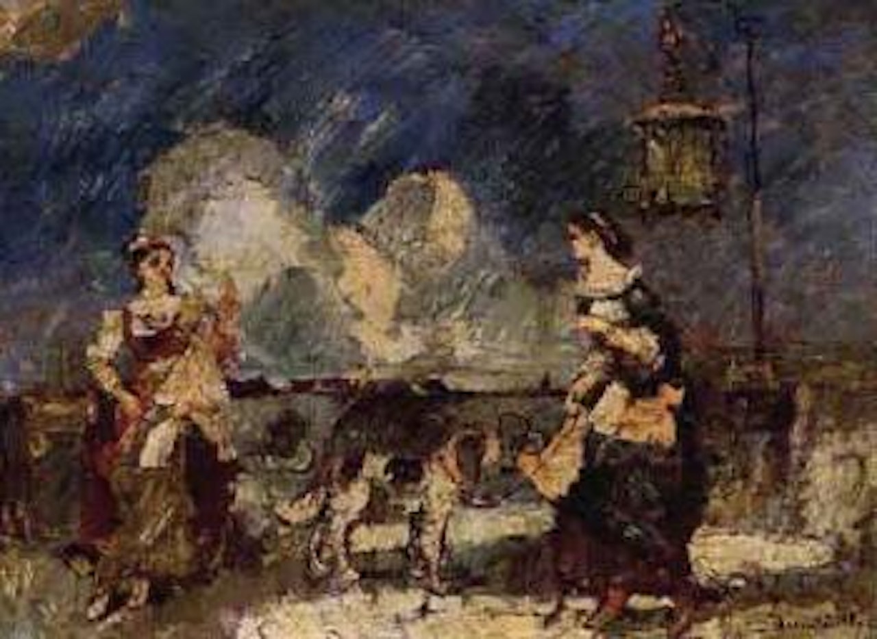Outing by Adolphe Monticelli