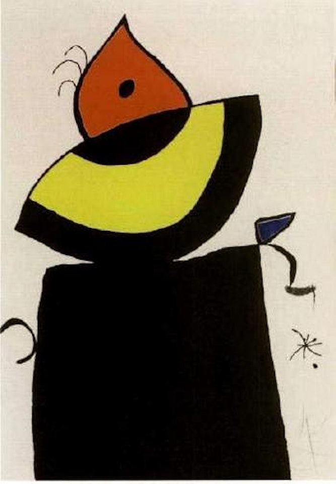 Quatre colors Aprien el Mon by Joan Miró