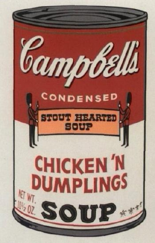 Chicken 'n dumplings - from Cambell's Soup Cans II by Andy Warhol