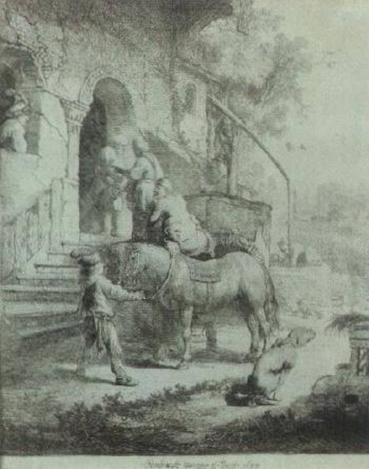 The Good Samaritan by Attributed to Rembrandt Harmensz van Rijn