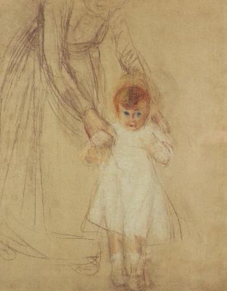 Granddaughter with nurse by Max Liebermann