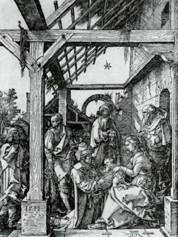 Nativity with the three wise men by Albrecht Dürer