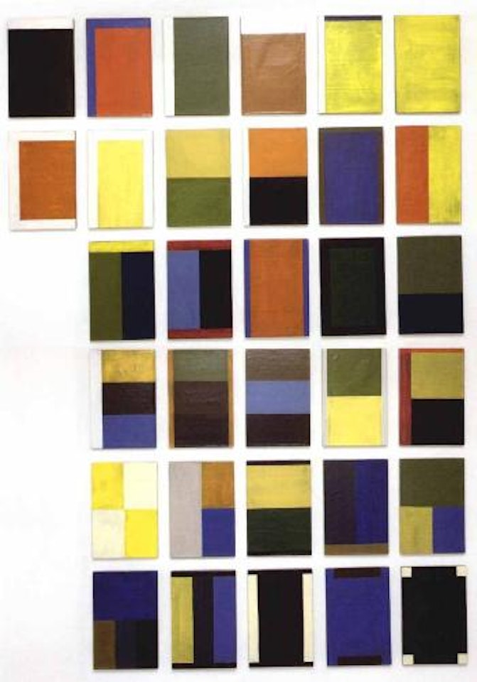 32 lead paintings by Günther Förg