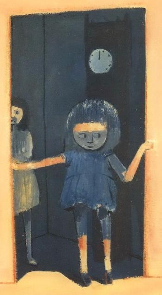 Girl in doorway by Charles Blackman