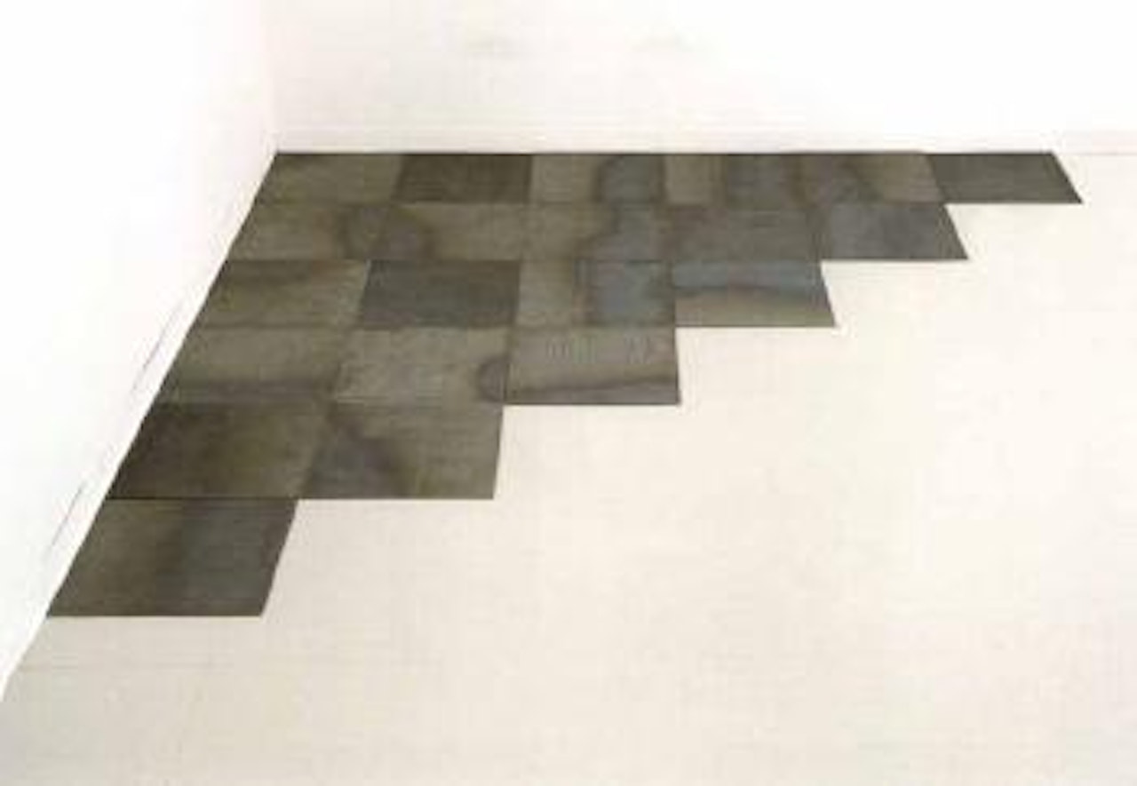 Sixth steel corner by Carl Andre