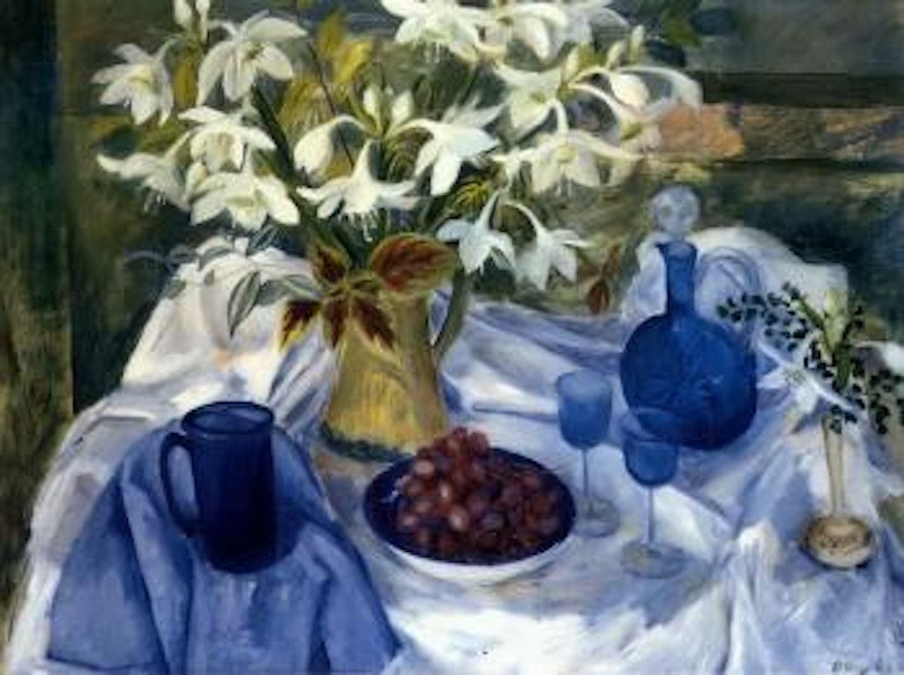 Eucharist lilies by Margaret Hannah Olley