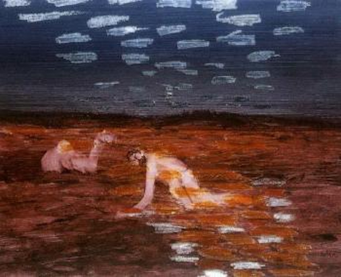 Burke and desert by Sidney Nolan