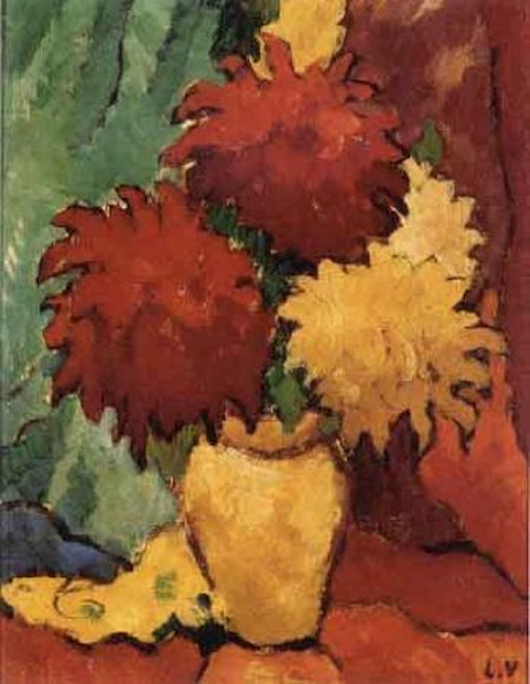 Vase de dahlias by Louis Valtat