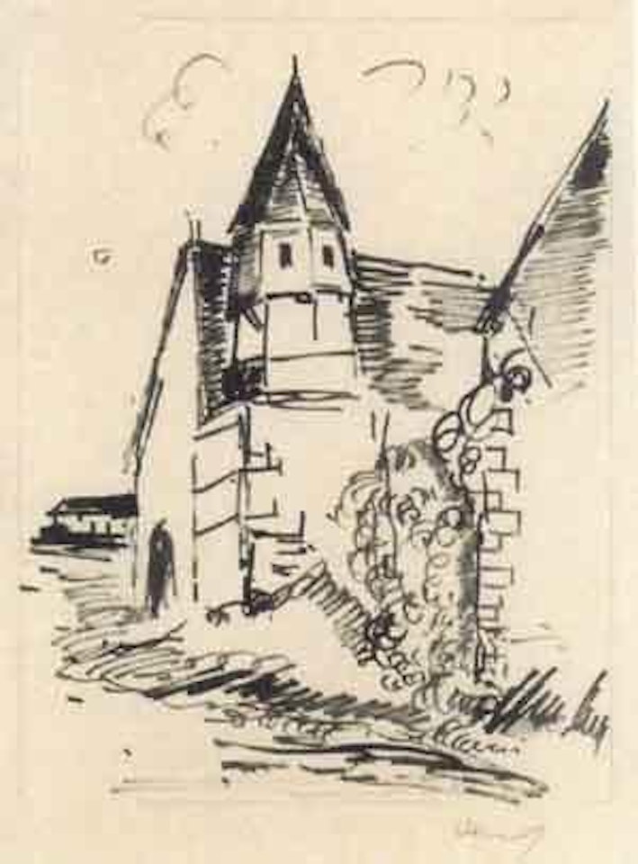 Maisons Normandes avec tourelle by Maurice de Vlaminck