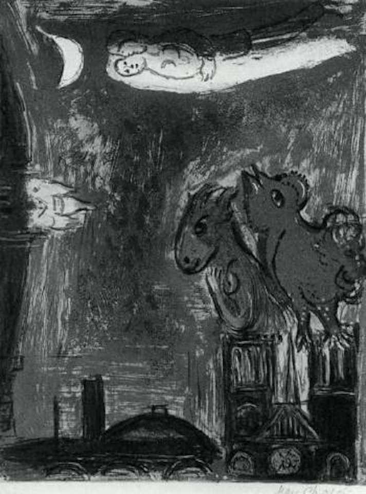 Derriere le miroir: Paris by Marc Chagall