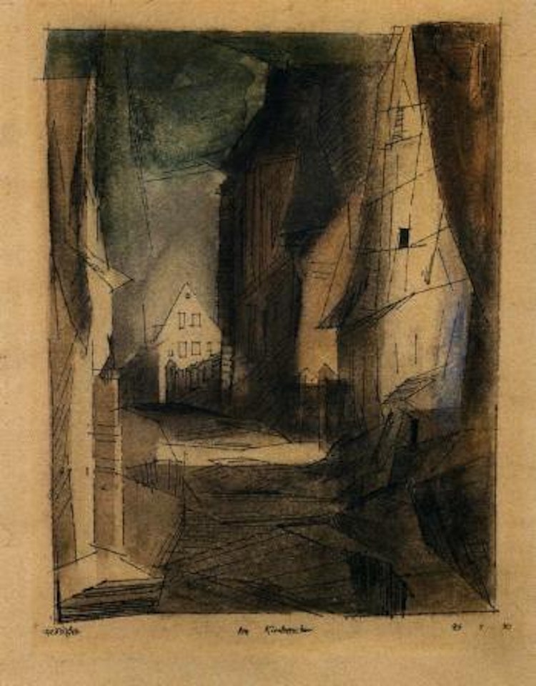 Am Kirchenchor - Treptow by Lyonel Feininger