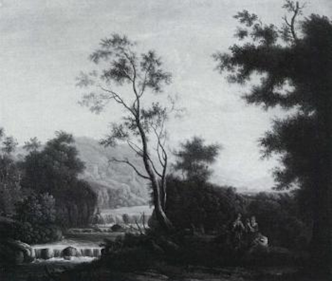 Southern landscape with shepherds by Jacob Philipp Hackert