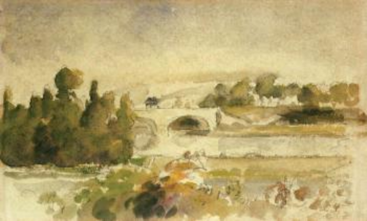 Pont de l'Arche by Camille Pissarro