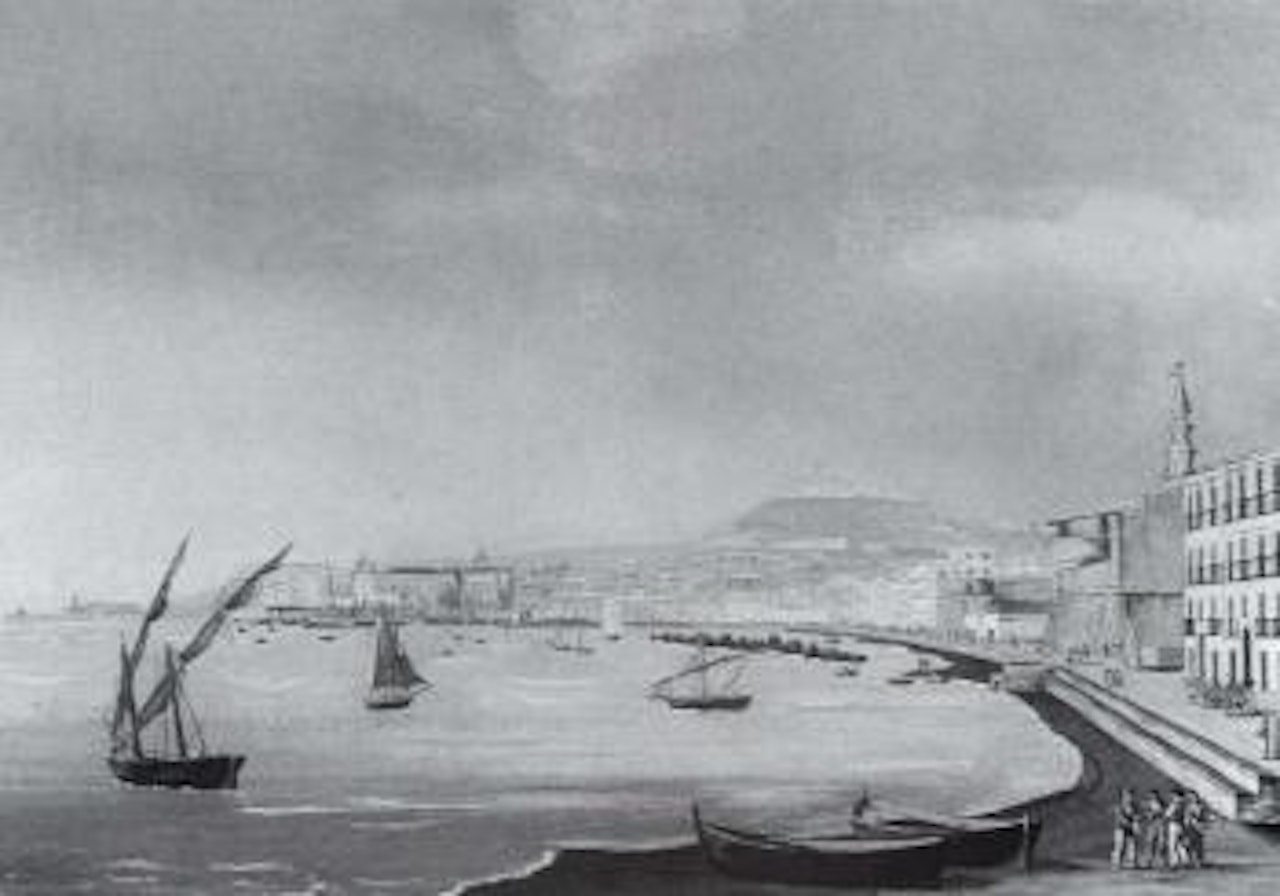Veduta di Napoli dal Carmine by Neapolitan School