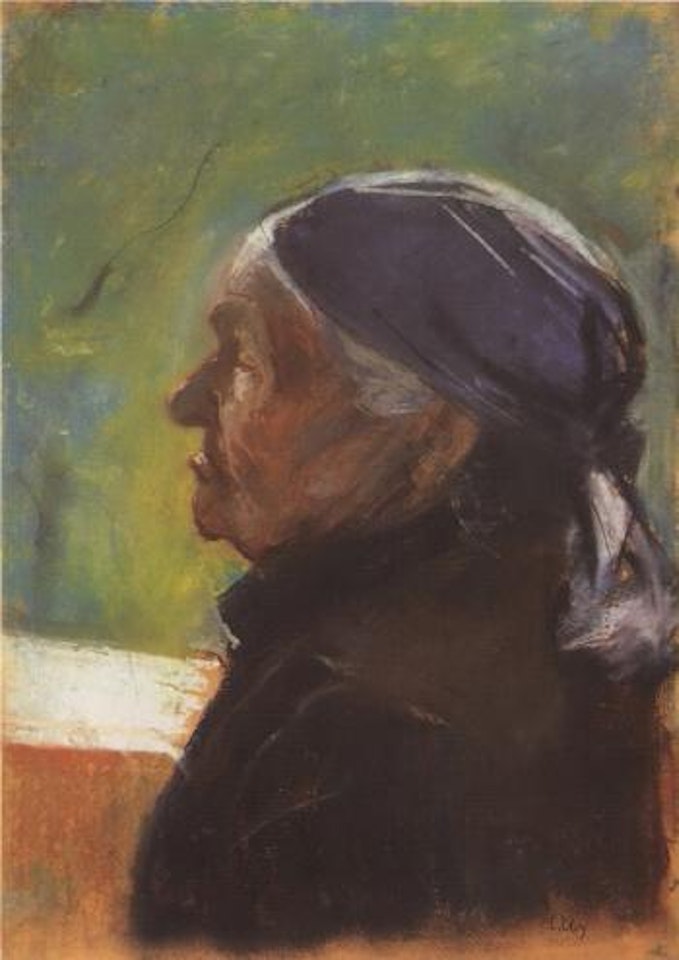 Portrait of artist's mother by Lesser Ury