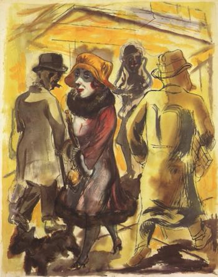 Street scene, Berlin by George Grosz