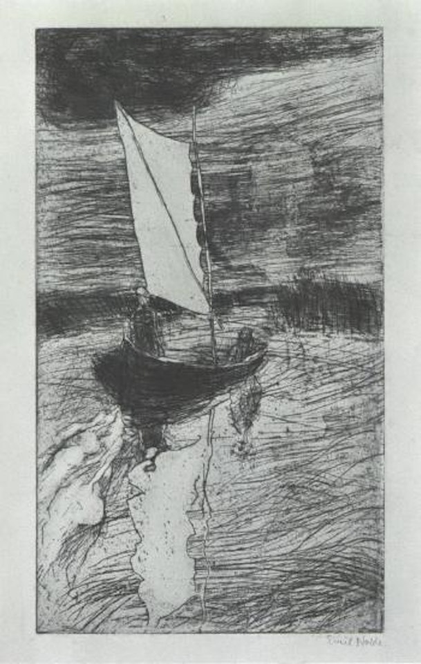 Sailing boat by Emil Nolde