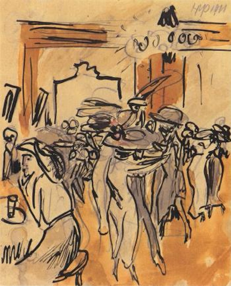 Dance room by Max Pechstein
