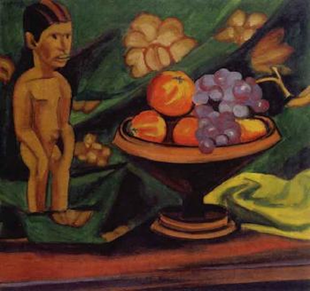 Idol and fruit dish by Max Pechstein