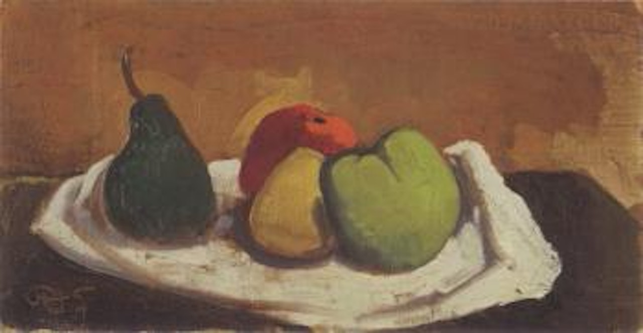 Still life with fruit by Karl Hofer