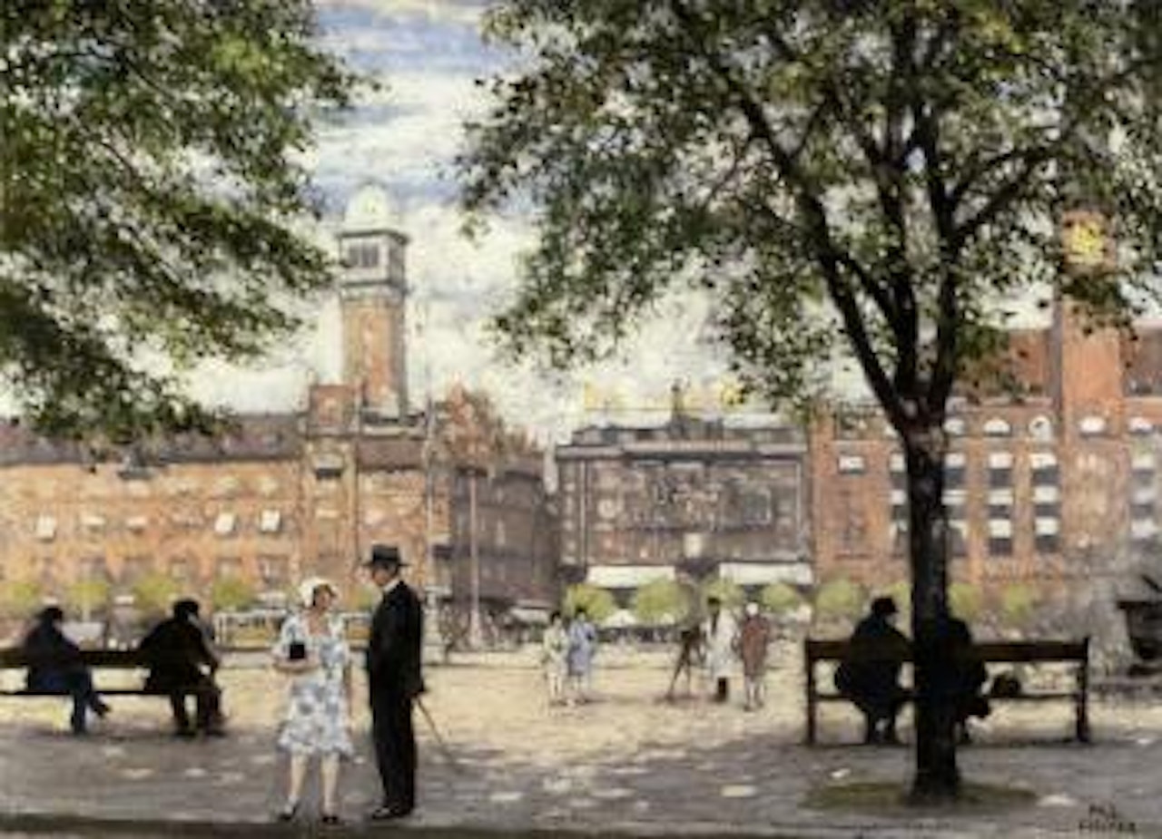 Town Hall Square, Copenhagen by Paul Fischer