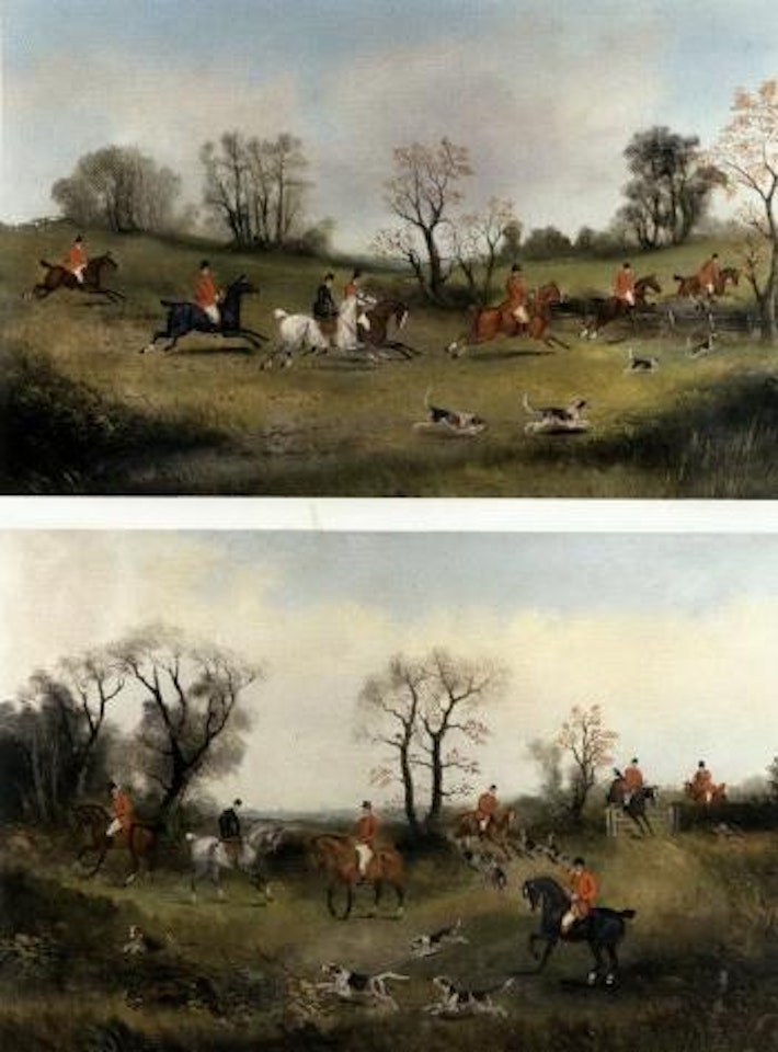 Hunting scenes by English School