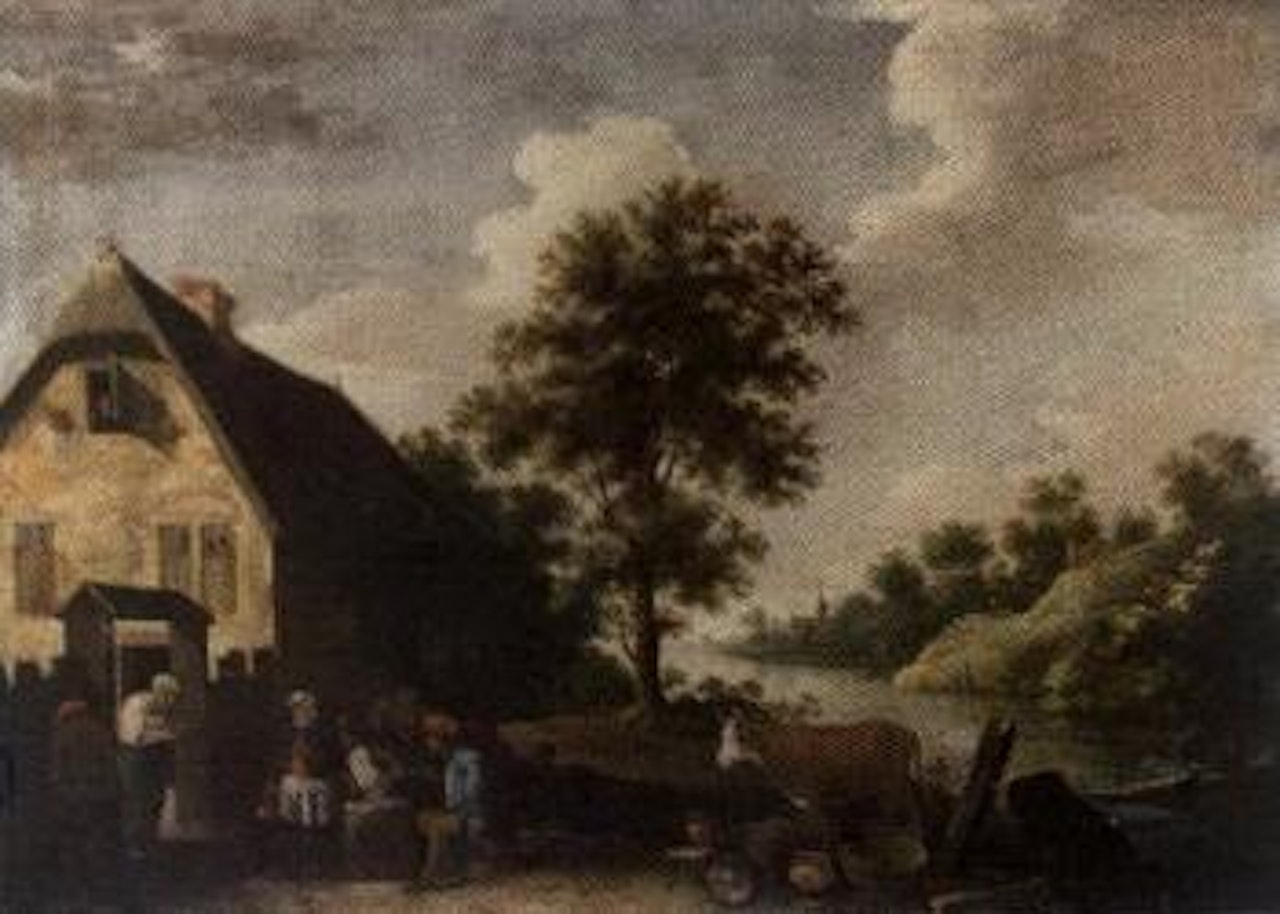 Village scene by David Teniers II