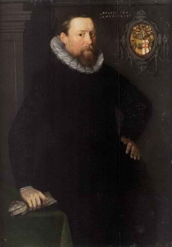 Portrait of noble man aged 38 by Spanish School