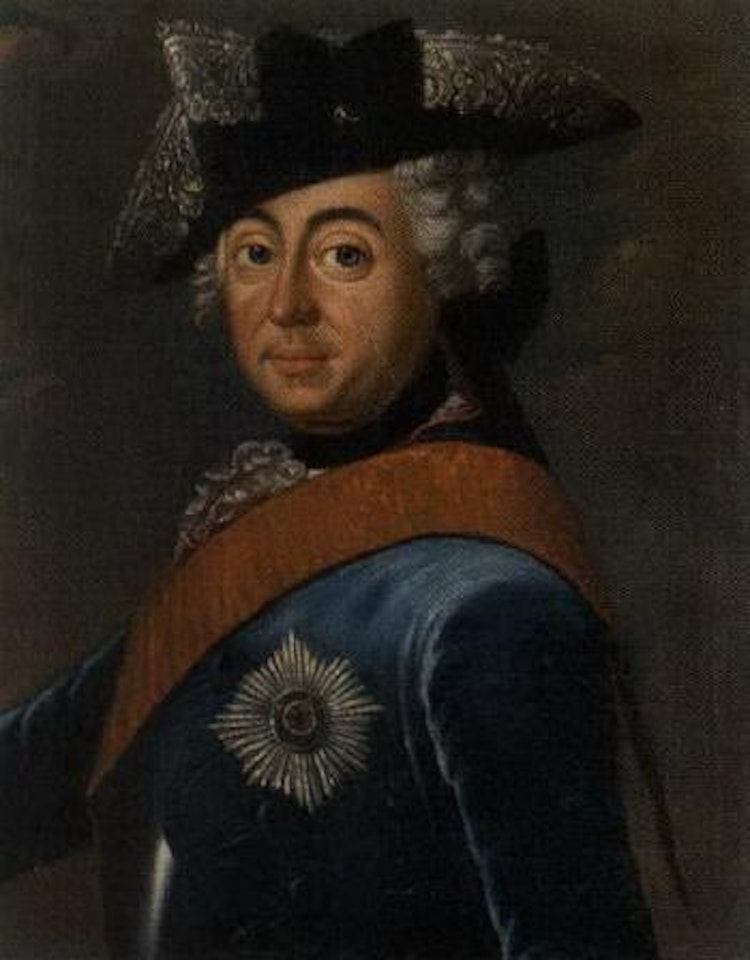 Portrait of Fredrik II of Preussen by German School