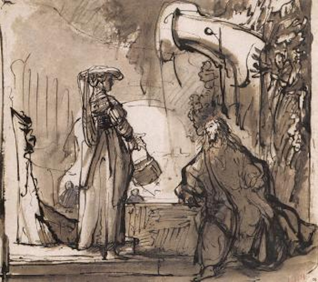 Christ and the woman of Samaria by Ferdinand Bol