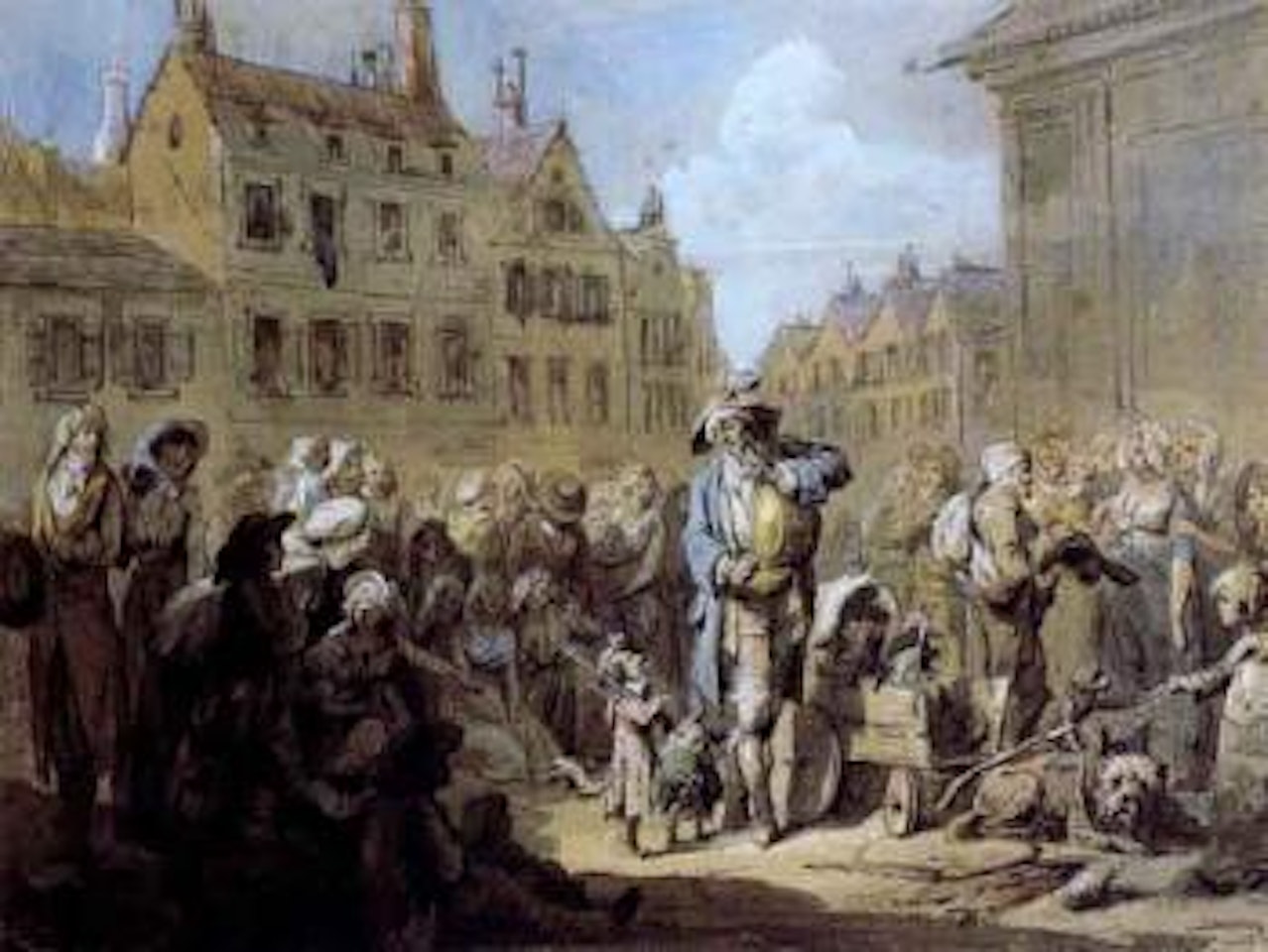 Le montreur de chiens savants by Louis-Leopold Boilly