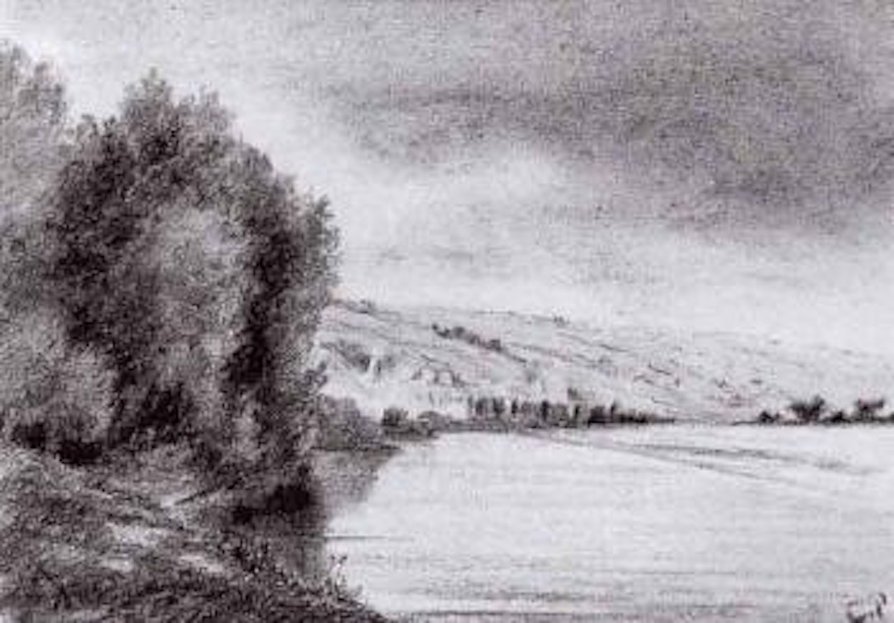 Bord de Seine by Camille Pissarro