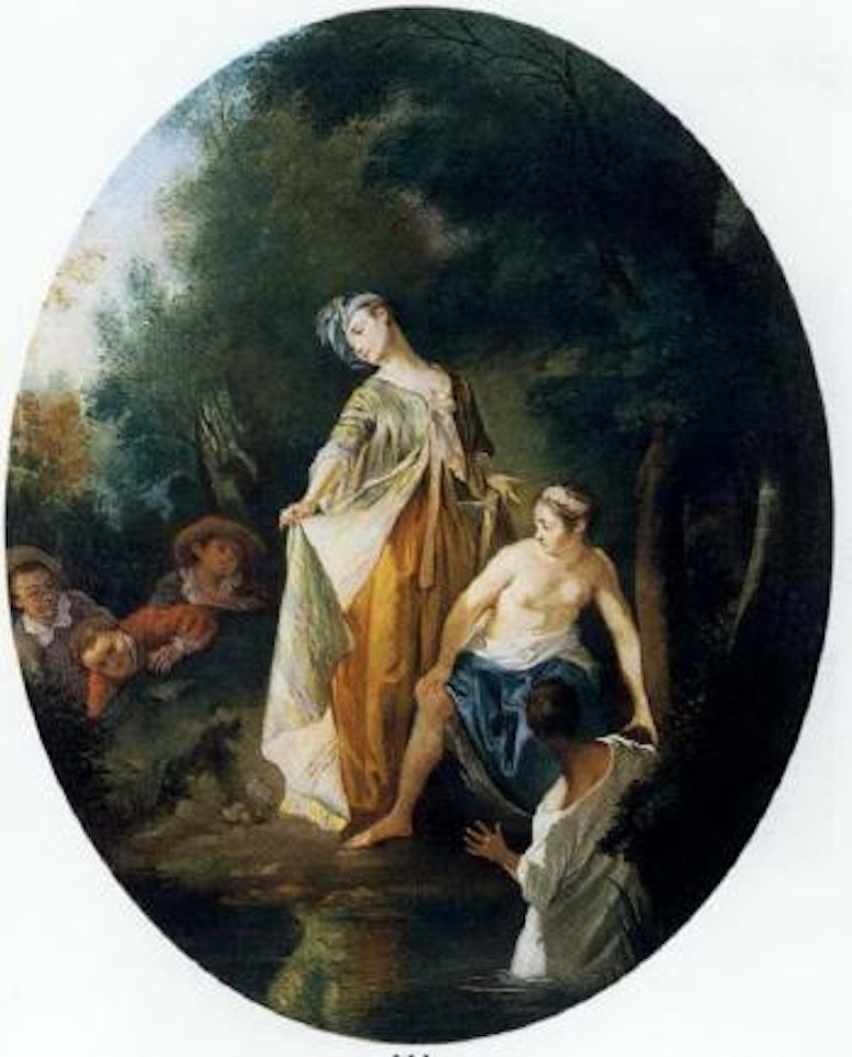 Scene galante by Jean-Honoré Fragonard