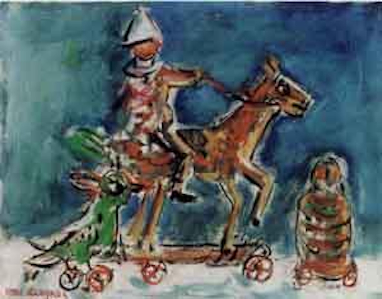 Wooden horse by Yosl Bergner