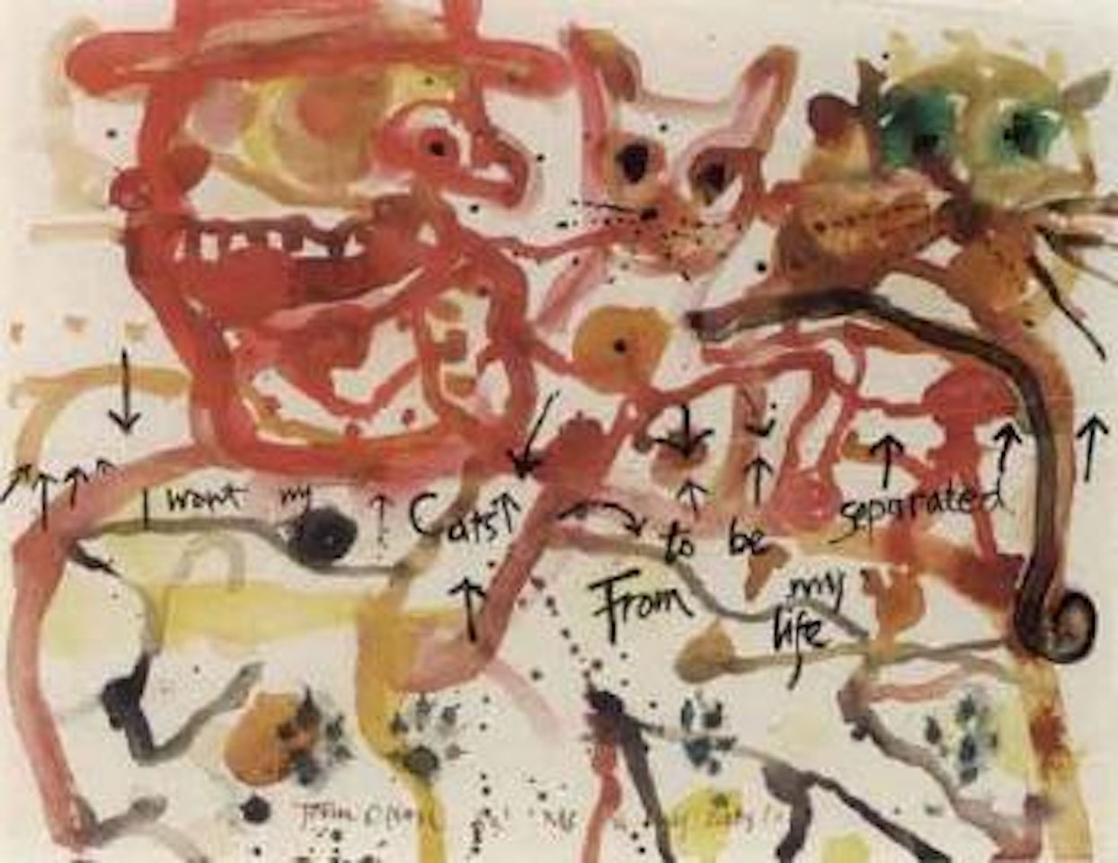 Me and my cats! by John Olsen