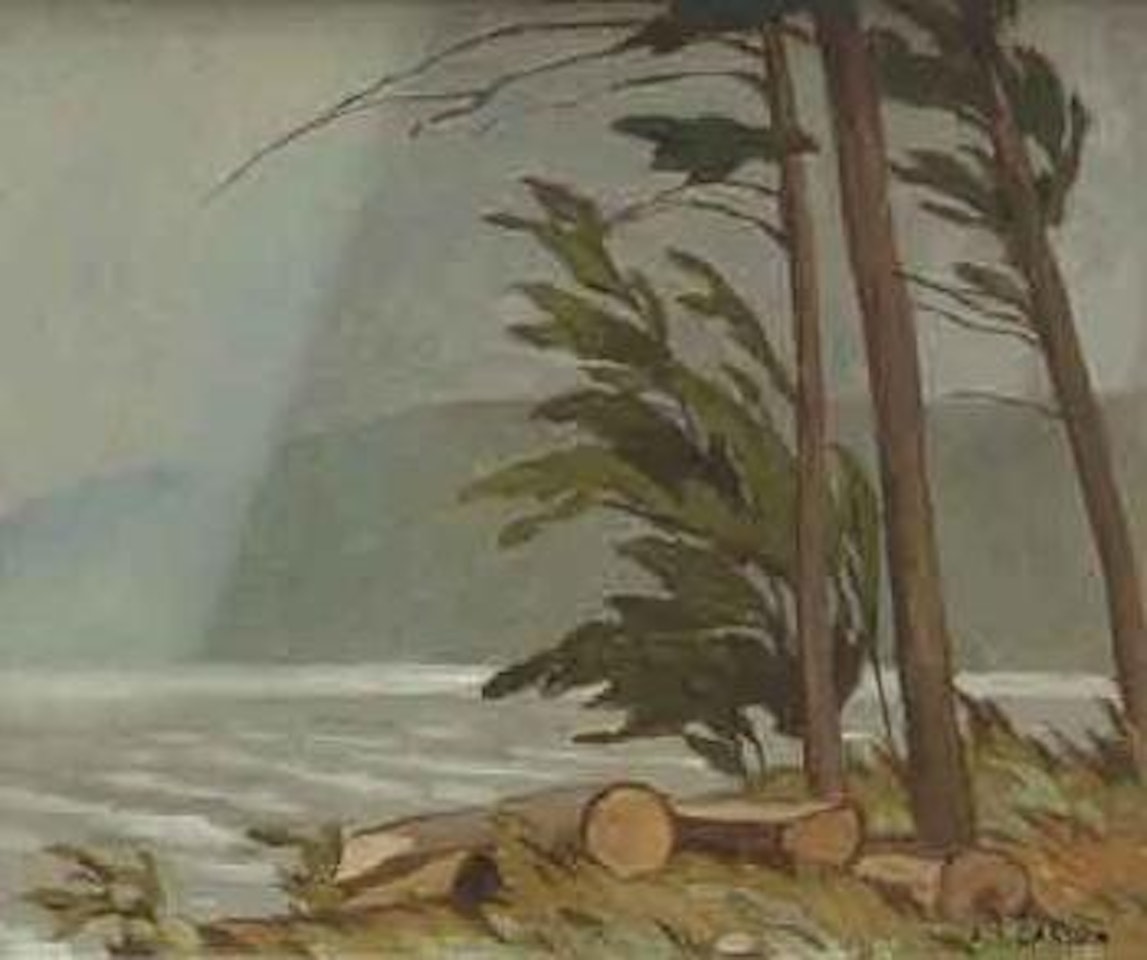 Rain, lake of two rivers by Alfred Joseph Casson