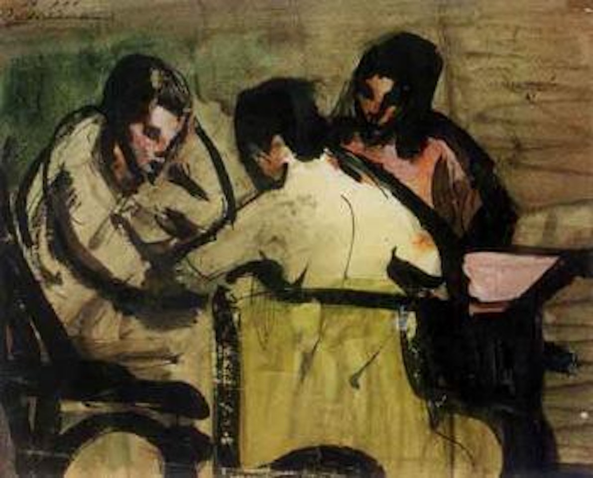 Three chess players by Frederick Ronald Williams