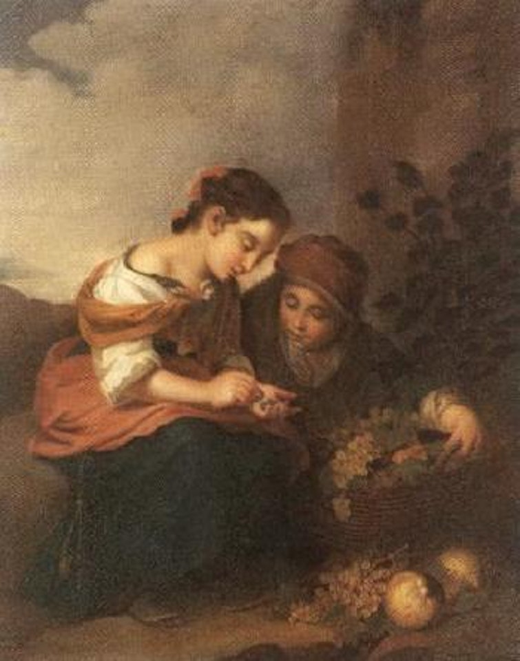 Counting the grapes by Bartolomé Esteban Murillo