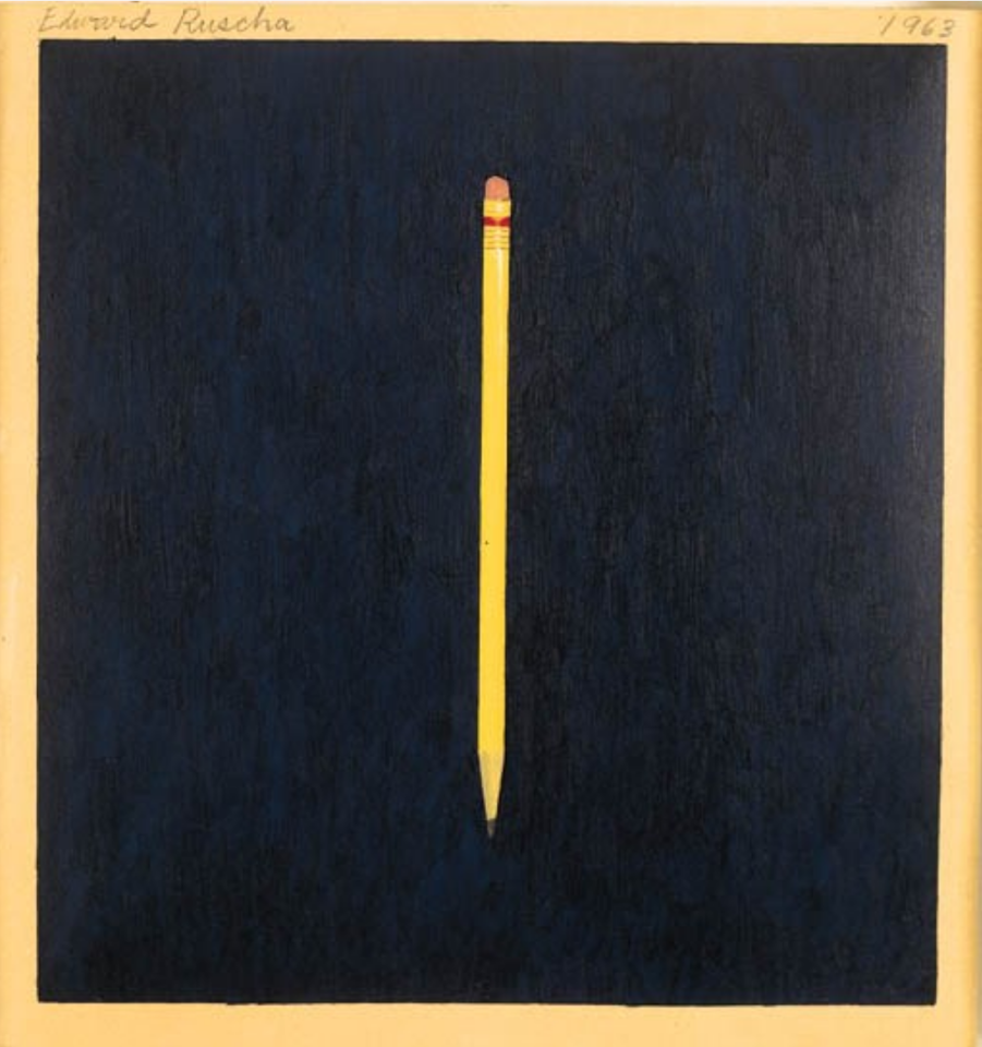 Pencil, broken pencil by Ed Ruscha
