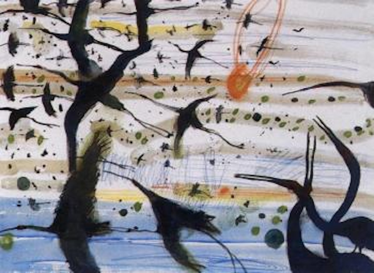Brolgas by John Olsen