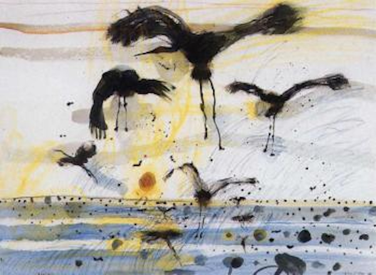 Brolgas by John Olsen