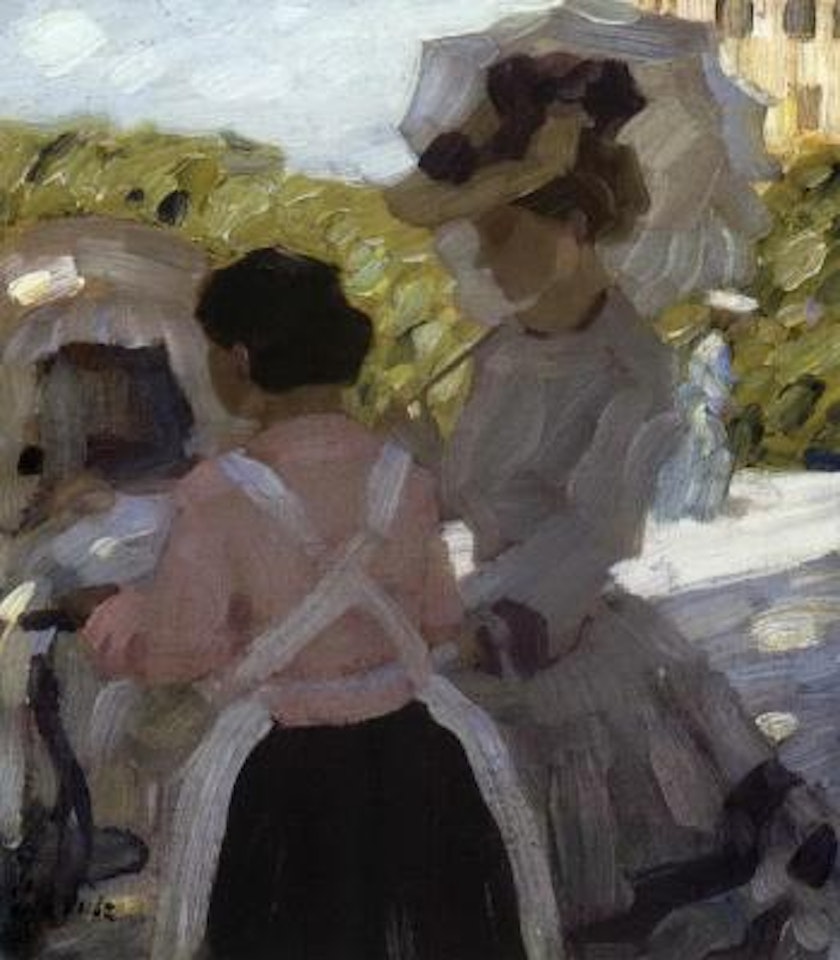 Walk with baby by Leo Putz