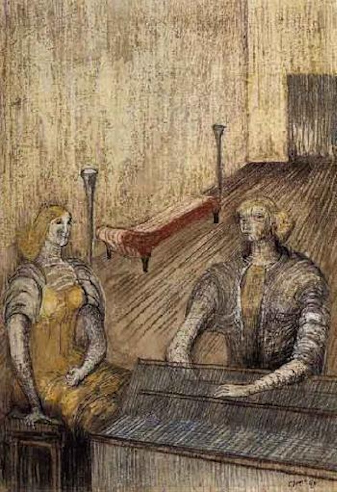 Illustration for the rescue , Penelope and Eurynome by Henry Moore