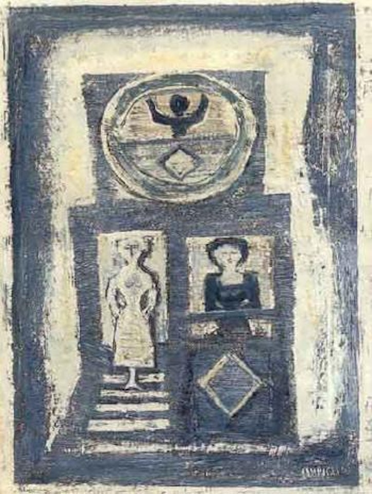 Maison bleue by Massimo Campigli